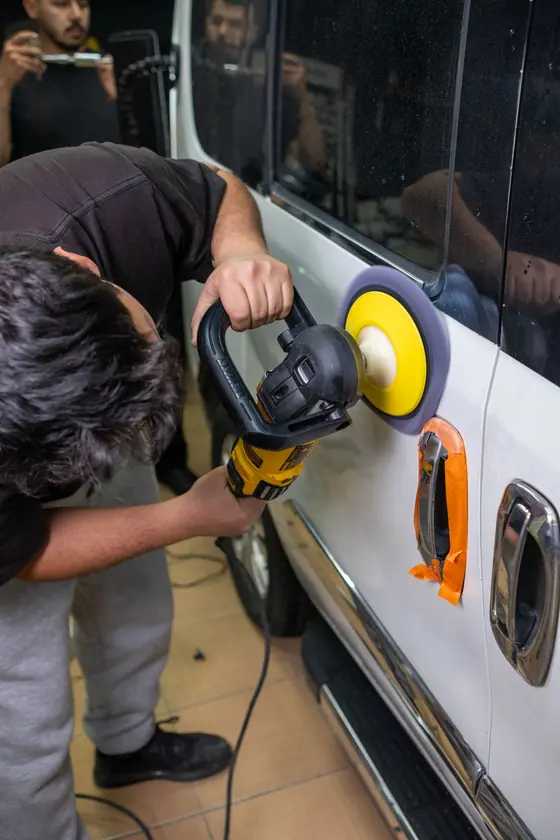 Two-step paint correction