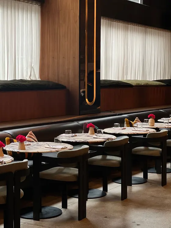 The dining room